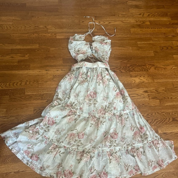 V. Chapman Cream Strapless Sundress for Weddings - Picture 7 of 10